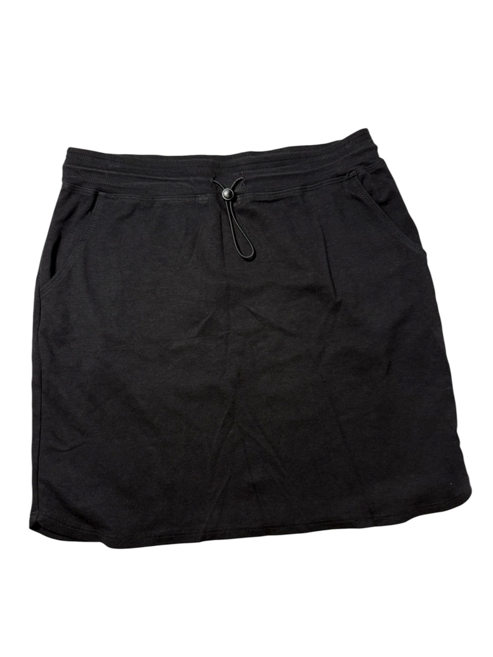 Sundry x Evereve Pull On Ponte Bungee Cord Skirt Black 2 NWOT